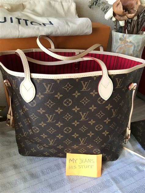 louis vuitton neverfull gm red interior